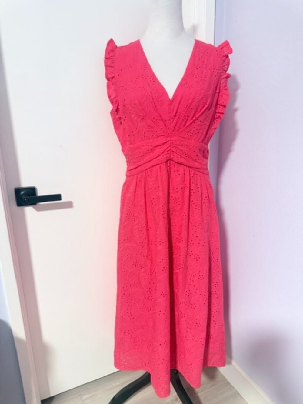 Maggy London eyelet dress.